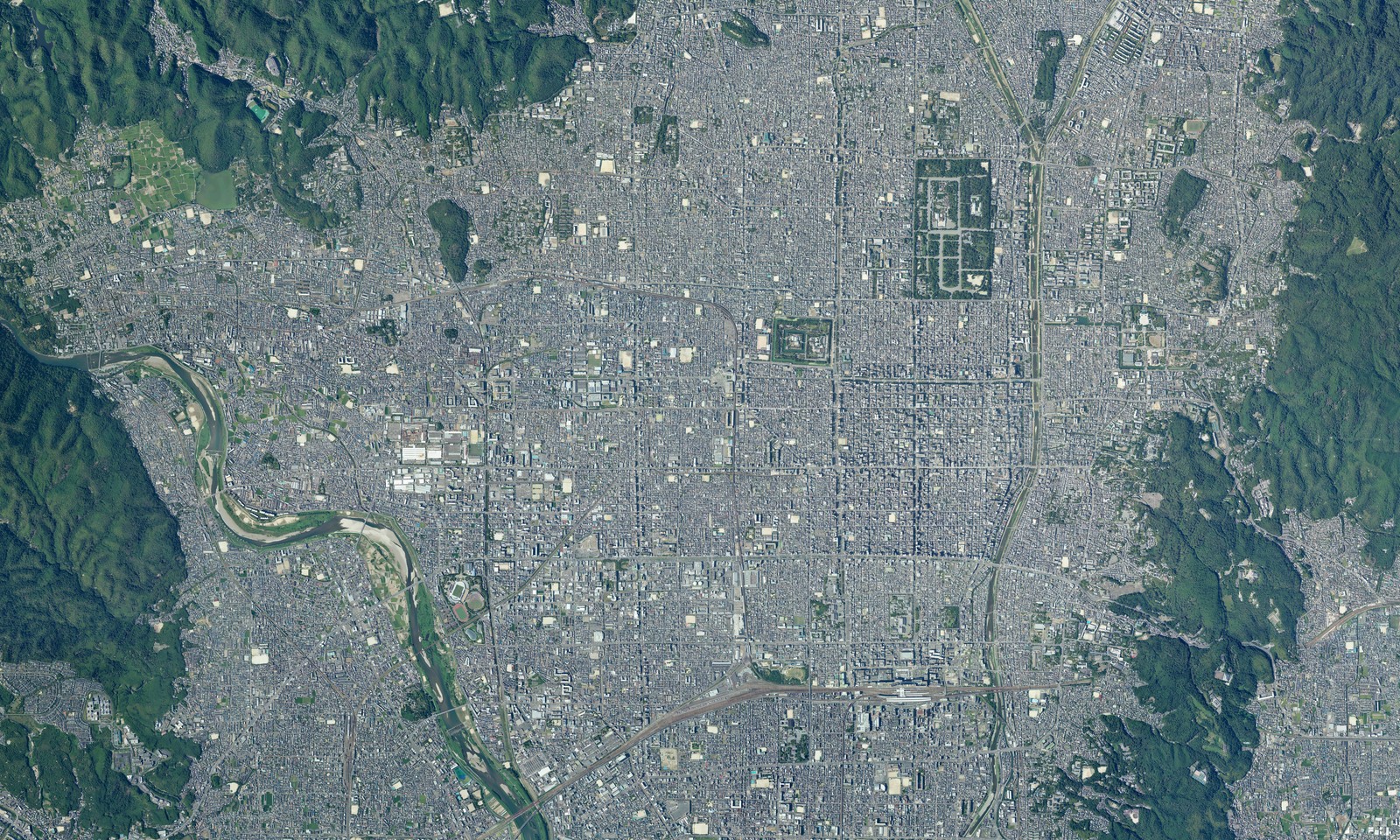 京都城市航拍